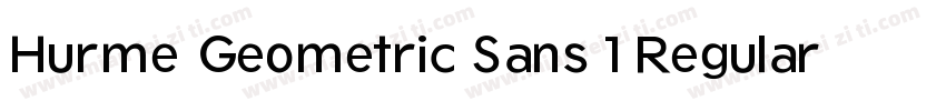 Hurme Geometric Sans 1 Regular字体转换